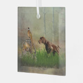 Deutsche Kurzzeiger (APS) Ornament Aus Glas (Vorderseite links)