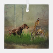 Deutsche Kurzzeiger (APS) Ornament Aus Glas (Rückseite)