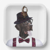 Deutsche Kurzzeiger (APS) Papier-Teller Pappteller (Vorderseite)