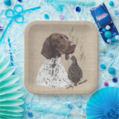 Deutsche Kurzzeiger (APS) Papier-Teller Pappteller (Party)