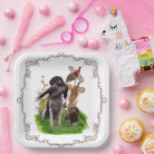 Deutsche Kurzzeiger (APS) Papier-Teller Pappteller (Party)