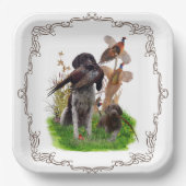 Deutsche Kurzzeiger (APS) Papier-Teller Pappteller (Vorderseite)