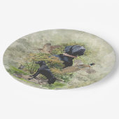 Deutsche Kurzzeiger (APS) Pappteller (Schrägansicht)