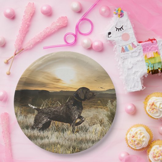 Deutsche Kurzzeiger (APS) Pappteller (Party)