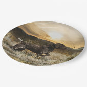 Deutsche Kurzzeiger (APS) Pappteller (Schrägansicht)