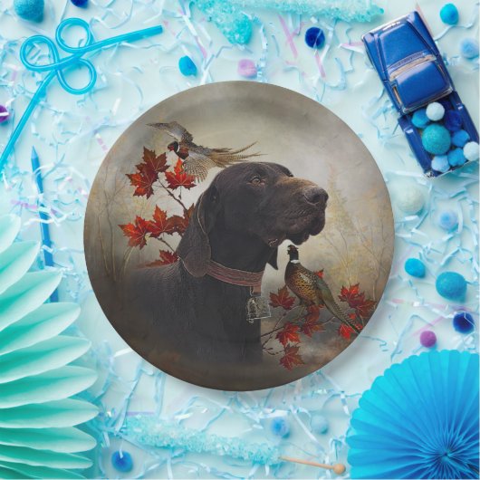 Deutsche Kurzzeiger (APS) Pappteller (Party)