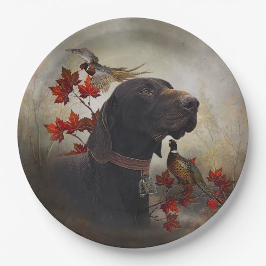 Deutsche Kurzzeiger (APS) Pappteller (Vorderseite)