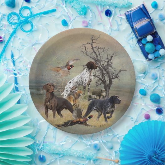 Deutsche Kurzzeiger (APS) Pappteller (Party)