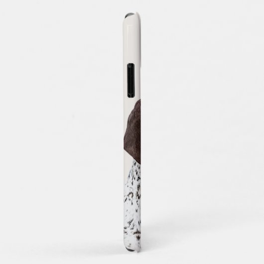 Deutsche Kurzzeiger (APS) Postkartenkaffee Case-Mate iPhone Hülle (Hinten/Rechts)