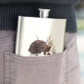 Deutsche Kurzzeiger (APS) Postkartenkaffee Flachmann (Beispiel)