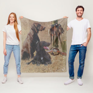 Deutsche Kurzzeiger (APS) Postkartenkaffee Fleecedecke