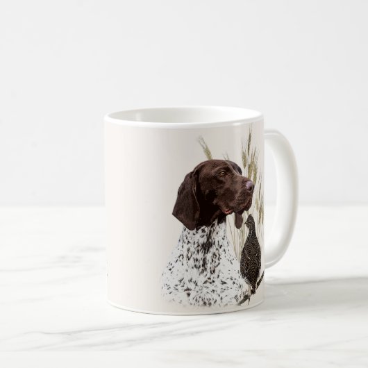 Deutsche Kurzzeiger (APS) Postkartenkaffee Kaffeetasse (VorderseiteRechts)