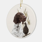 Deutsche Kurzzeiger (APS) Postkartenkaffee Keramik Ornament (Links)