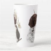 Deutsche Kurzzeiger (APS) Postkartenkaffee Milchtasse (Vorderseite)