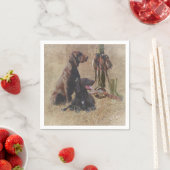 Deutsche Kurzzeiger (APS) Postkartenkaffee Serviette (Beispiel)