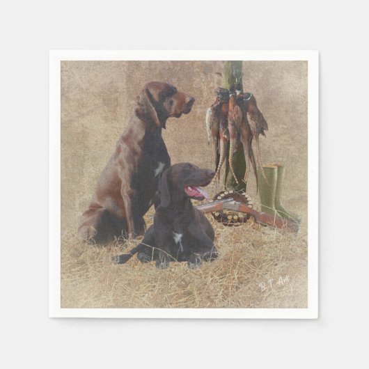 Deutsche Kurzzeiger (APS) Postkartenkaffee Serviette (Vorderseite)