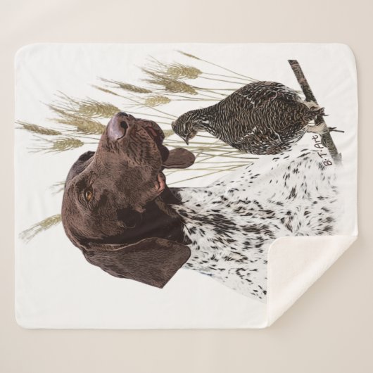 Deutsche Kurzzeiger (APS) Postkartenkaffee Sherpadecke (Vorderseite (Horizontal))