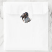 Deutsche Kurzzeiger (APS) Runder Aufkleber (Tasche)