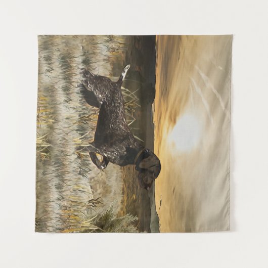 Deutsche Kurzzeiger (APS) Wandteppich (Vorderseite (Horizontal))