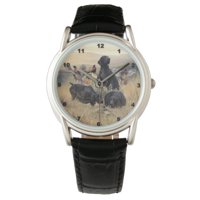 Deutsche Kurzzeiger Armbanduhr (Vorderseite)