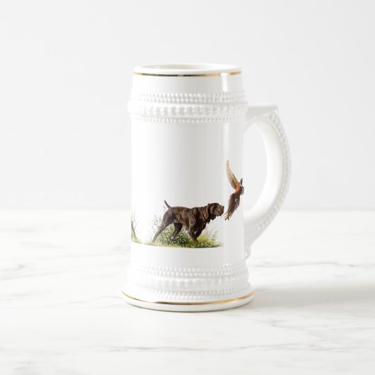 Deutsche Kurzzeiger Bierglas (VorderseiteRechts)