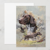 Deutsche Kurzzeiger Einladung (Vorne/Hinten)