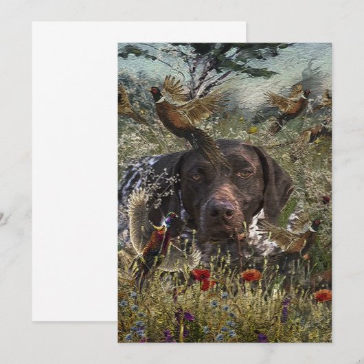 Deutsche Kurzzeiger Einladung (Vorne/Hinten)