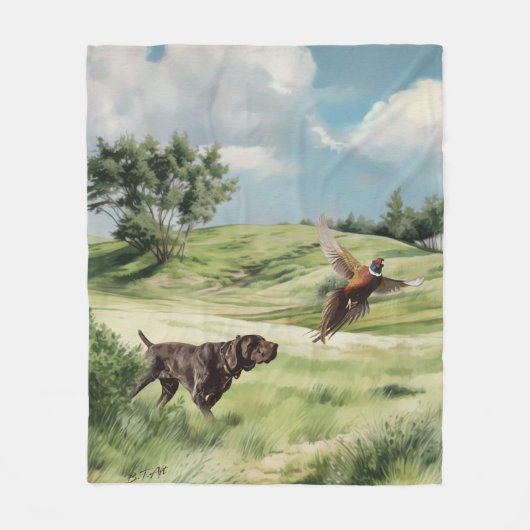 Deutsche Kurzzeiger Fleecedecke (Vorderseite)