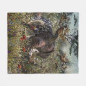 Deutsche Kurzzeiger Fleecedecke (Vorderseite (Horizontal))