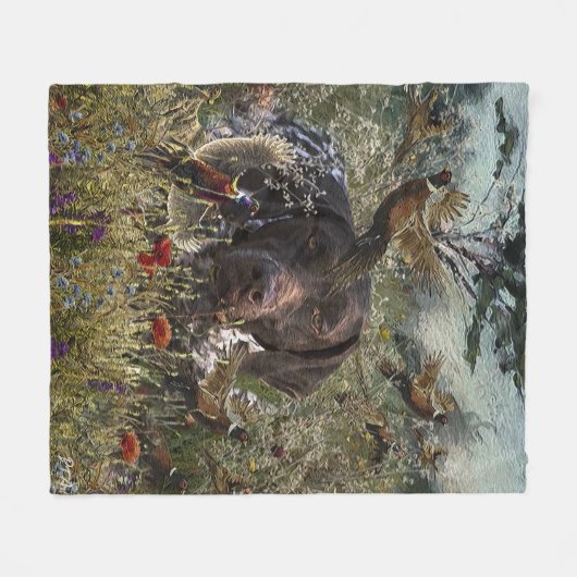 Deutsche Kurzzeiger Fleecedecke (Vorderseite (Horizontal))