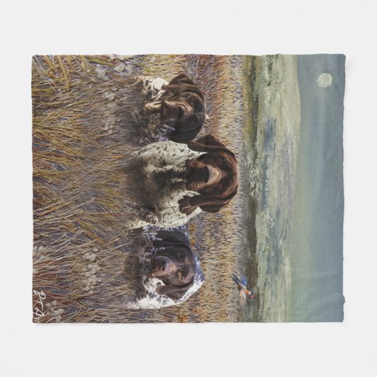 Deutsche Kurzzeiger Fleecedecke (Vorderseite (Horizontal))