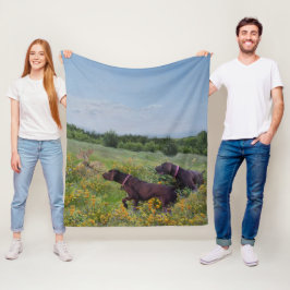 Deutsche Kurzzeiger Fleecedecke