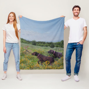 Deutsche Kurzzeiger Fleecedecke