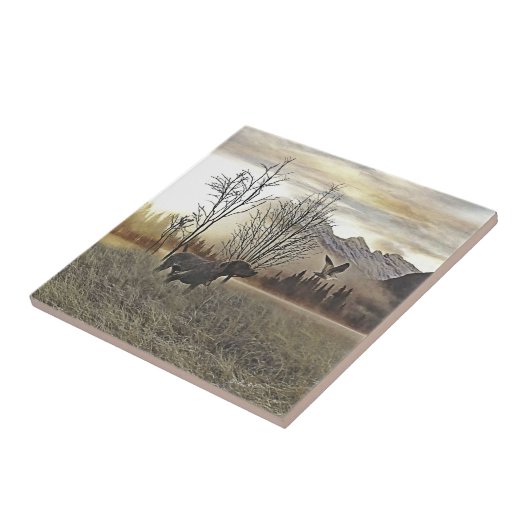 Deutsche Kurzzeiger Fliese (Seite)