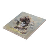 Deutsche Kurzzeiger Fliese (Seite)