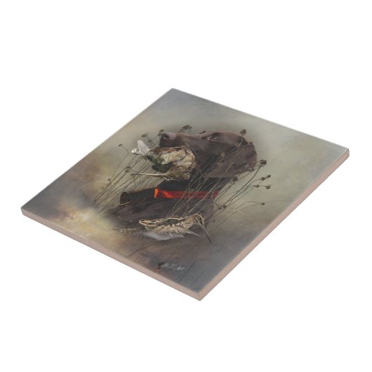 Deutsche Kurzzeiger Fliese (Seite)