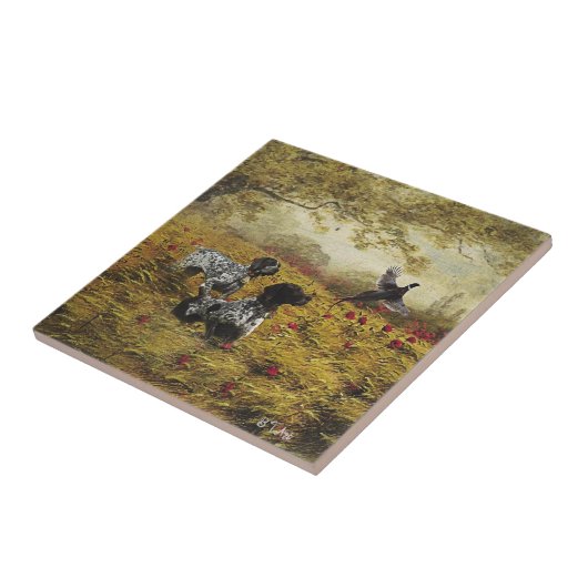 Deutsche Kurzzeiger Fliese (Seite)