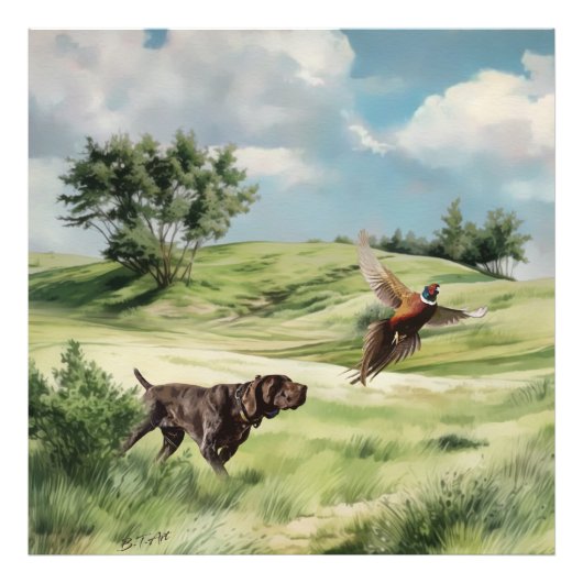 Deutsche Kurzzeiger Fotodruck (Vorne)