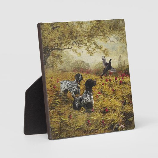 Deutsche Kurzzeiger Fotoplatte (Vorderseite)