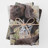 Deutsche Kurzzeiger Geschenkpapier Set (Beispiel)