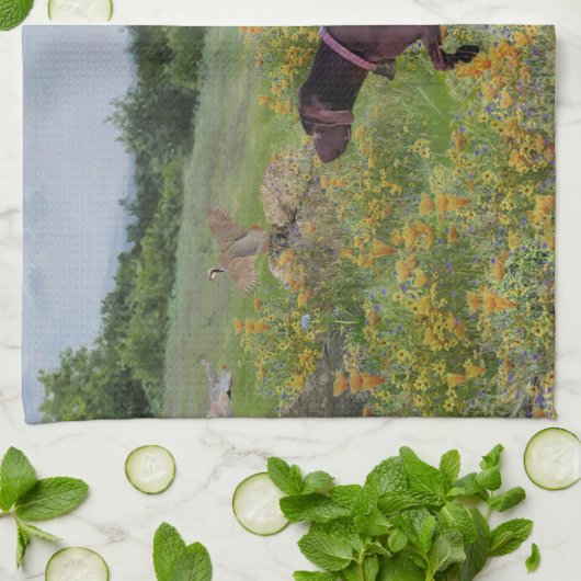 Deutsche Kurzzeiger Geschirrtuch (Gefaltet)