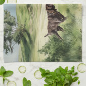 Deutsche Kurzzeiger Geschirrtuch (Gefaltet)