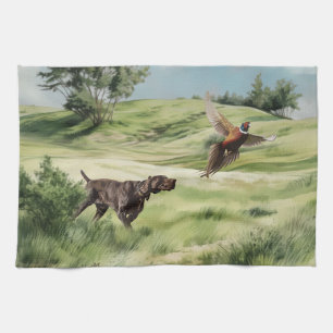 Deutsche Kurzzeiger Geschirrtuch