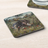 Deutsche Kurzzeiger Getränkeuntersetzer (Linke Seite)