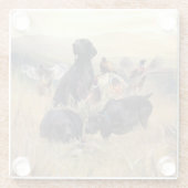 Deutsche Kurzzeiger Glasuntersetzer (Rückseite)