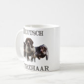 Deutsche Kurzzeiger Kaffeetasse (Vorderseite Links)