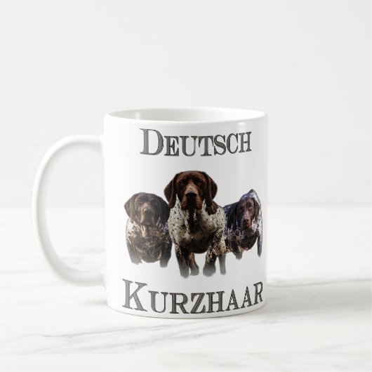 Deutsche Kurzzeiger Kaffeetasse (Links)