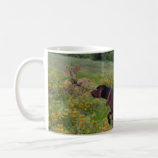 Deutsche Kurzzeiger Kaffeetasse (Links)