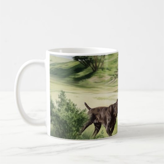 Deutsche Kurzzeiger Kaffeetasse (Links)