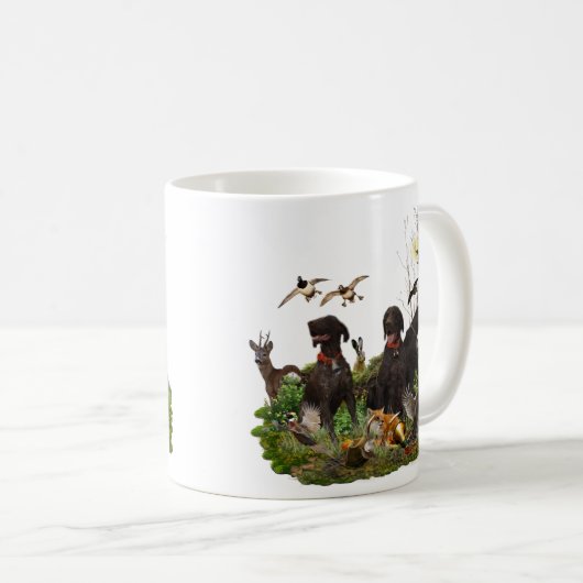 Deutsche Kurzzeiger Kaffeetasse (VorderseiteRechts)